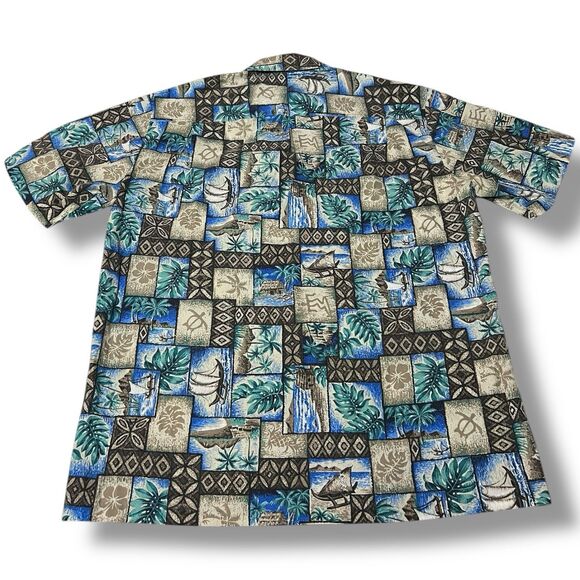 Vintage Royal Creations Hawaiian Floral Aloha Short Sleeve Shirt Men’s Size L - Picture 4 of 5